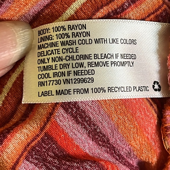 Wild Fable Women's Striped Sleeveless V Neck Slip Dress Size Medium - Picture 4 of 8